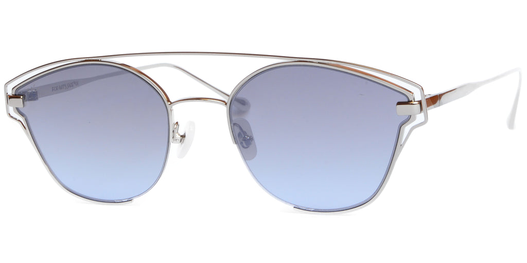 sluneční brýle zrcadlovky s UV filtrem stříbrné 